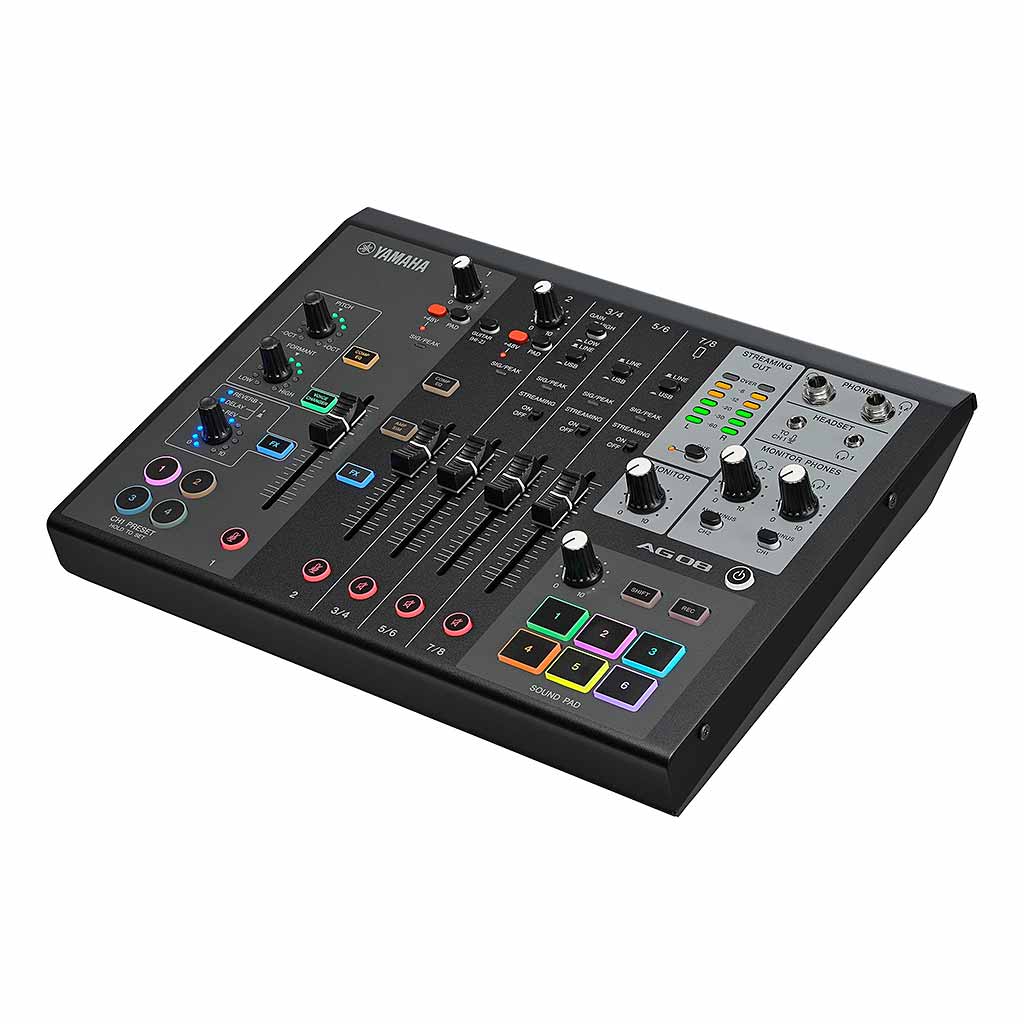 New Yamaha AG08 Live Streaming Mixer – Andy's Music