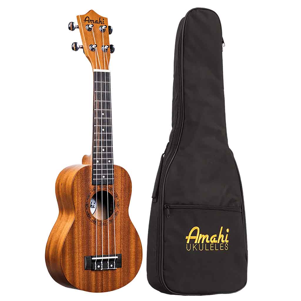 Amahi UK210S Mahogany Soprano Ukulele With Bag-Andy's Music