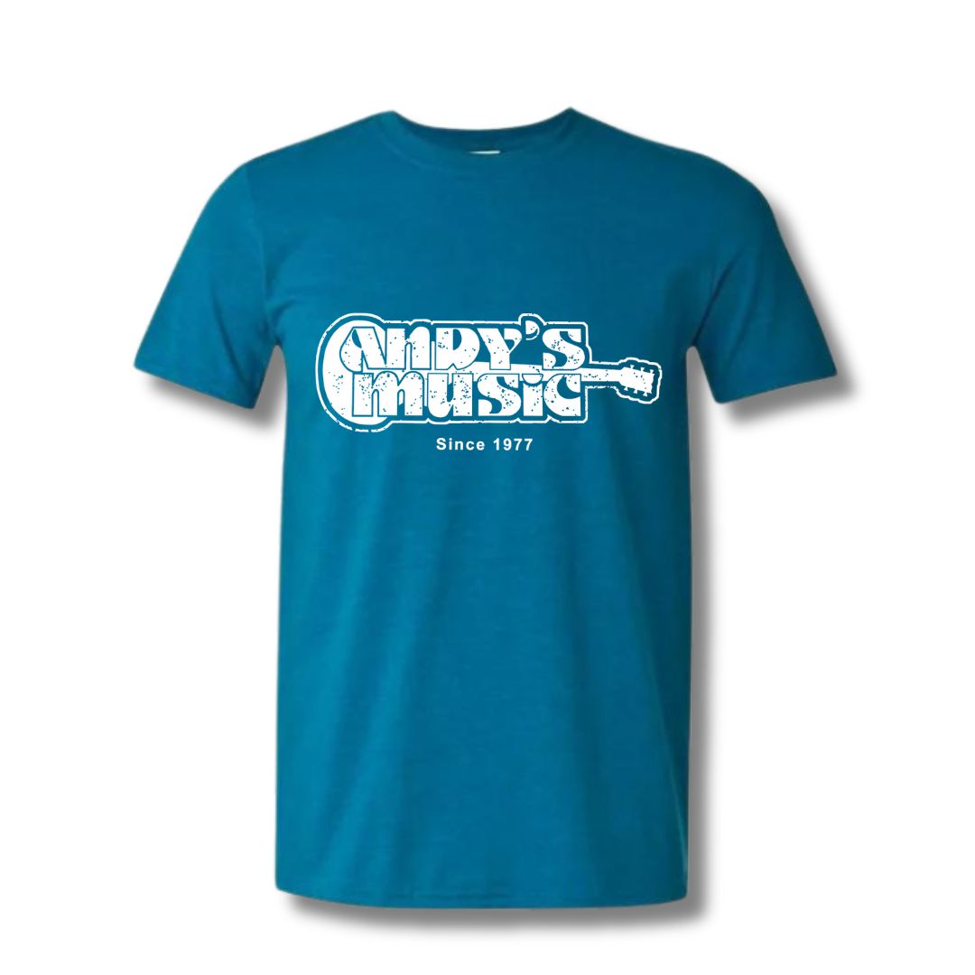 Andy's Retro Tee-Antique Sapphire-S-Andy's Music