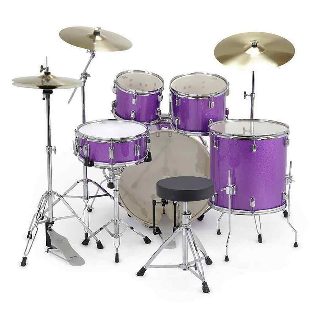 Dixon Spark Drum Set With Hardware And Cymbals-Andy's Music