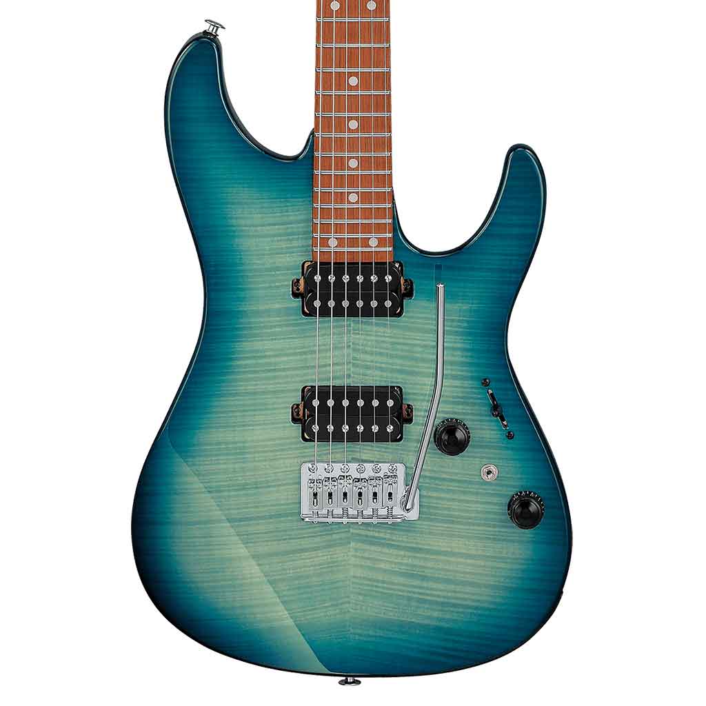 Ibanez AZ24S1F AZ Standard Electric Guitar-Transparent Turquoise Burst-Andy's Music