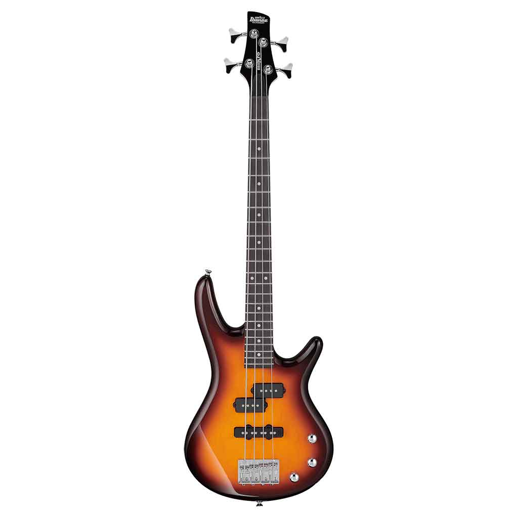 Ibanez GSRM20 Mikro Short Scale Bass Guitar-Brown Sunburst-Andy's Music