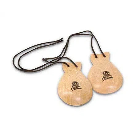 Latin Percussion Aspire Wood Castanets Handheld-Andy's Music