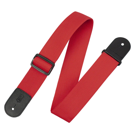 Levy's 2" Wide Poly Guitar Straps M8POLY-Red-Andy's Music