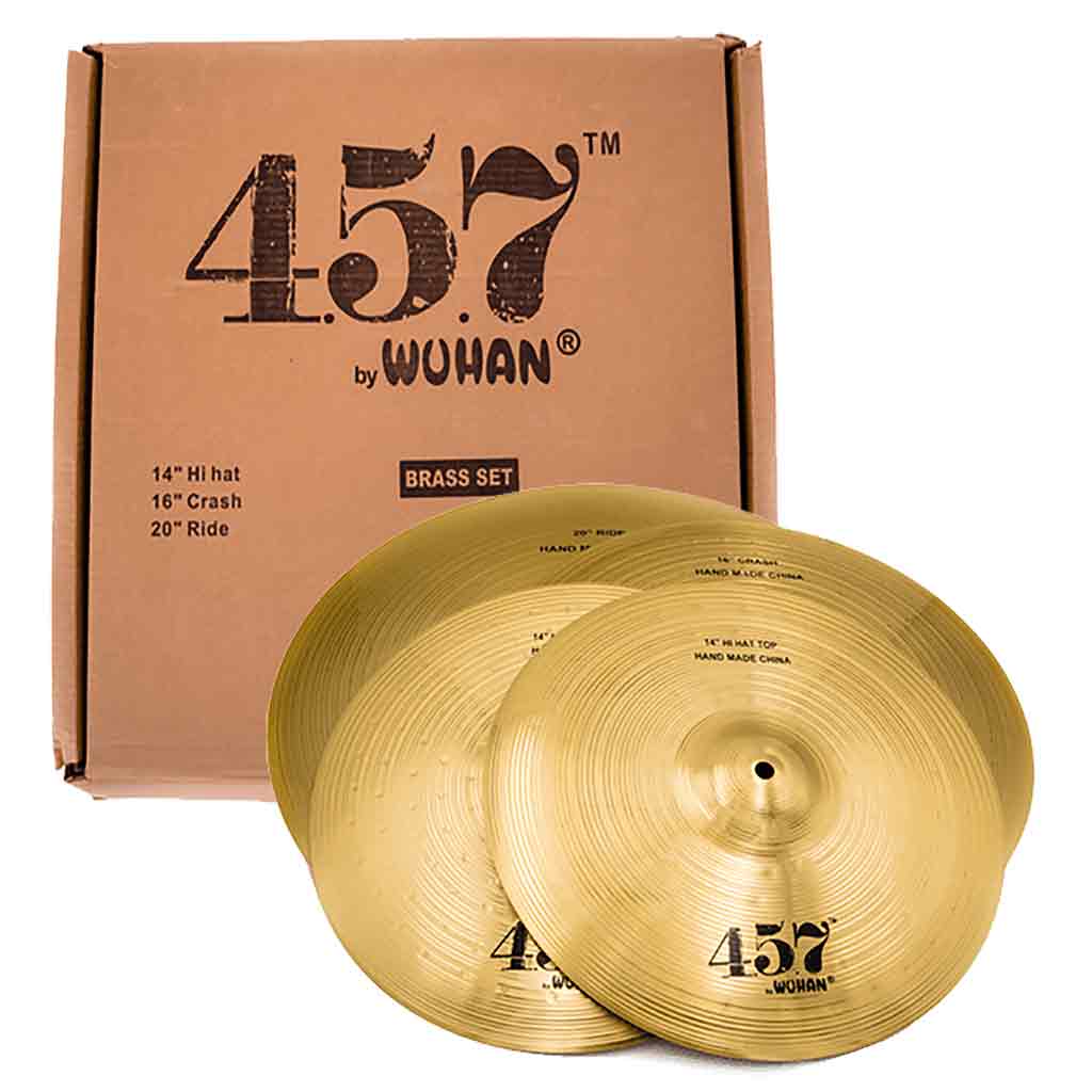 Wuhan WU457 Brass Cymbal Pack - 4 Pieces-Andy's Music