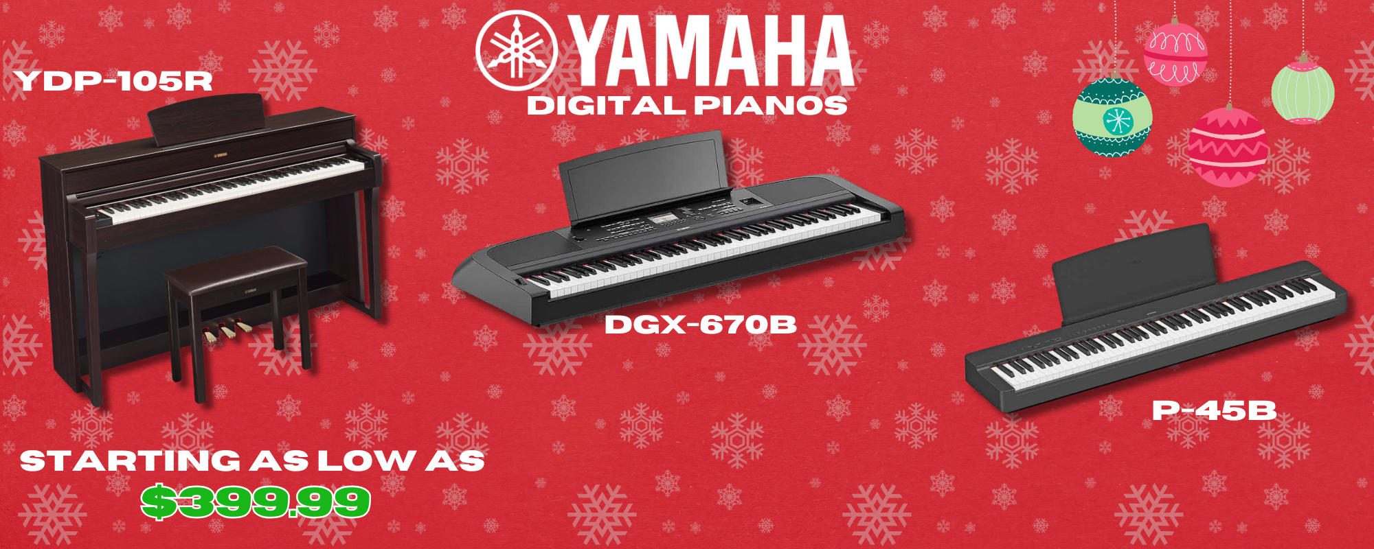 Yamaha Digital Pianos at Andy's Music