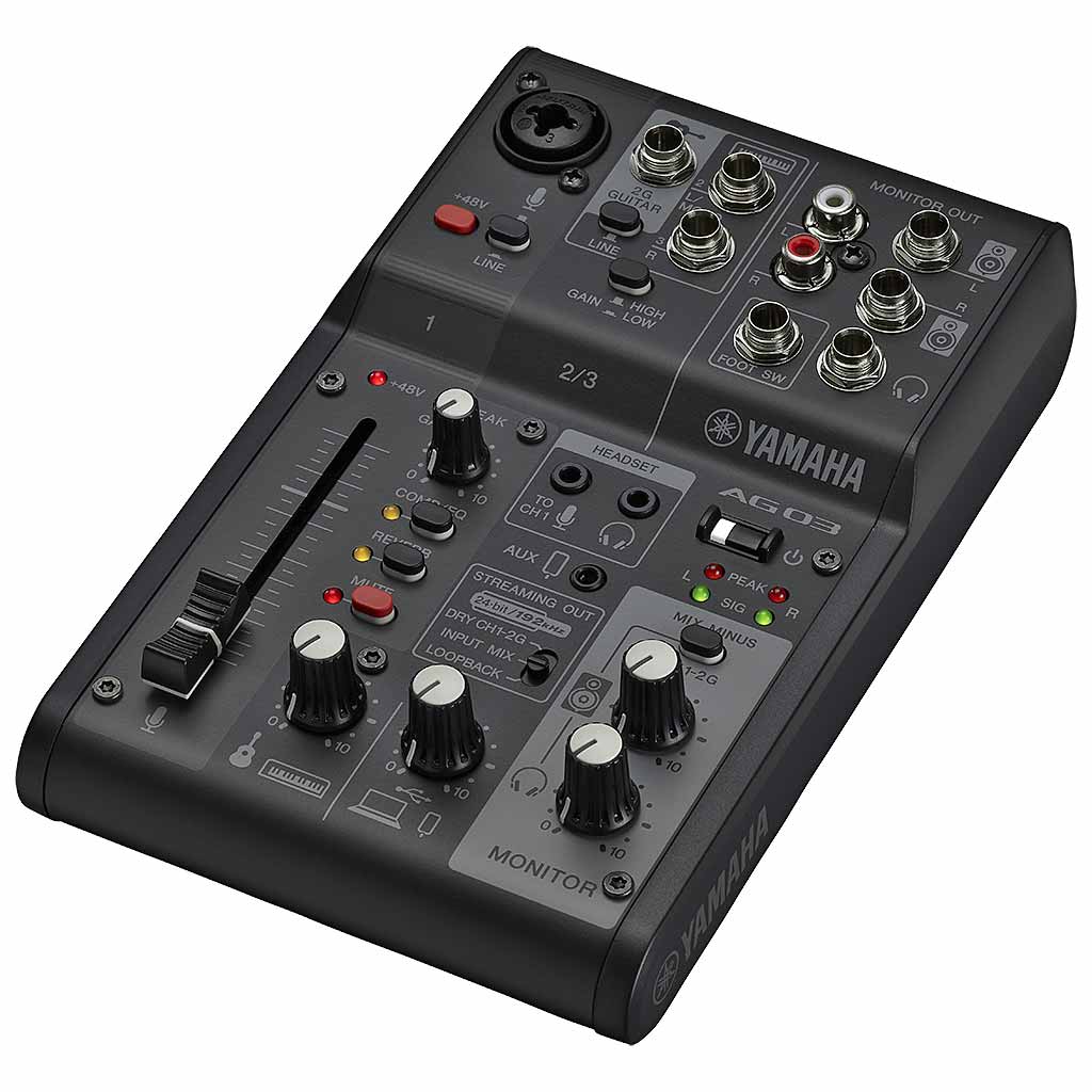 Yamaha AG03MK2 Live Streaming Mixer and USB Audio Interface