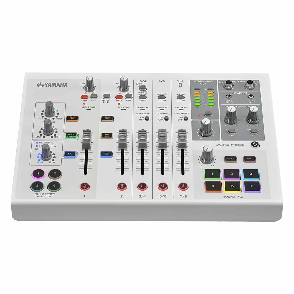 Yamaha AG08 Live Streaming Mixer and USB Audio Interface